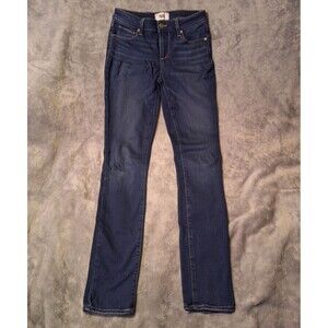 PAIGE Skyline Skinny Jeans Women 26 Dark Blue Denim Stretch Indigo Tapered